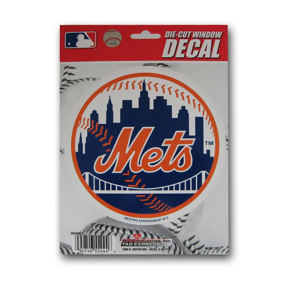 "MLB New York Mets 5" x 6" Die-Cut Decal"