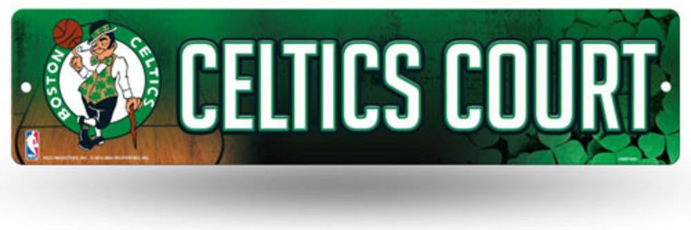 Boston Celtics Official NBA 16 inch x 4 inch Plastic Street Sign