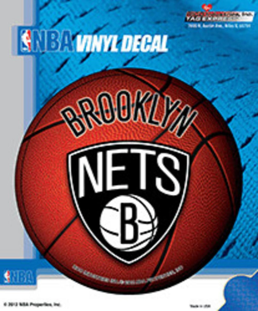 Rico Round Vinyl Decal - NBA Brooklyn Nets