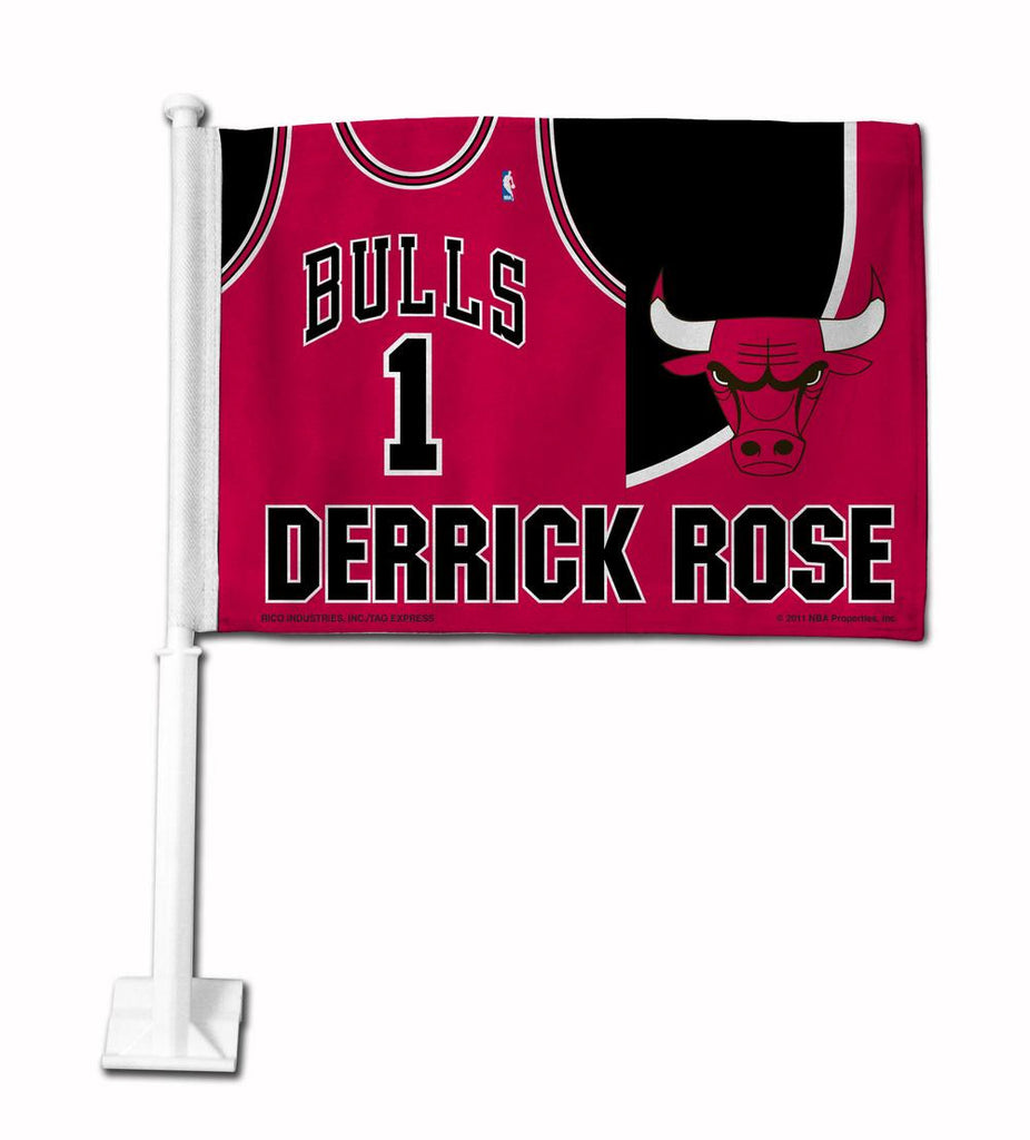 NBA Chicago Bulls Derrick Rose Car Flag