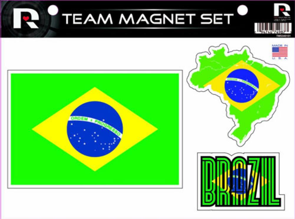 World Cup Soccer Brazil Country Magnet Set