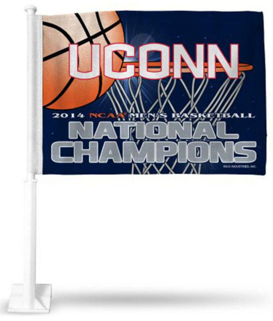 Rico Car Flag - NCAA University of Connecticut 2014 Champions