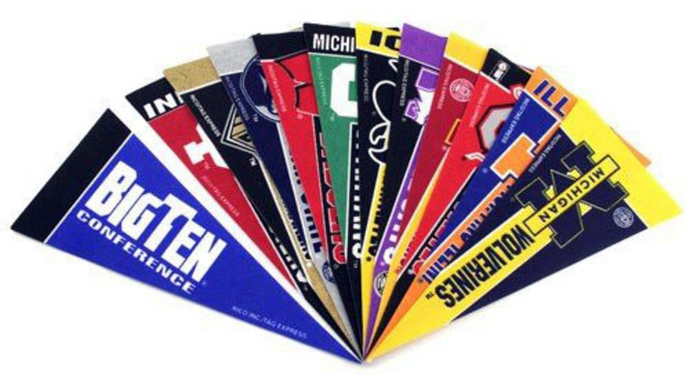 Rico Mini Pennant Set - NCAA Big 10 Division