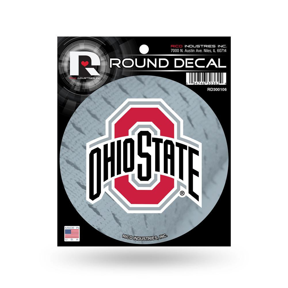 Rico Round Vinyl Decal - NCAA Ohio State University