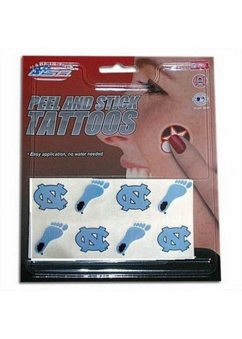 NCAA UNC Tar Heels 8 Piece Temporary Tattoos