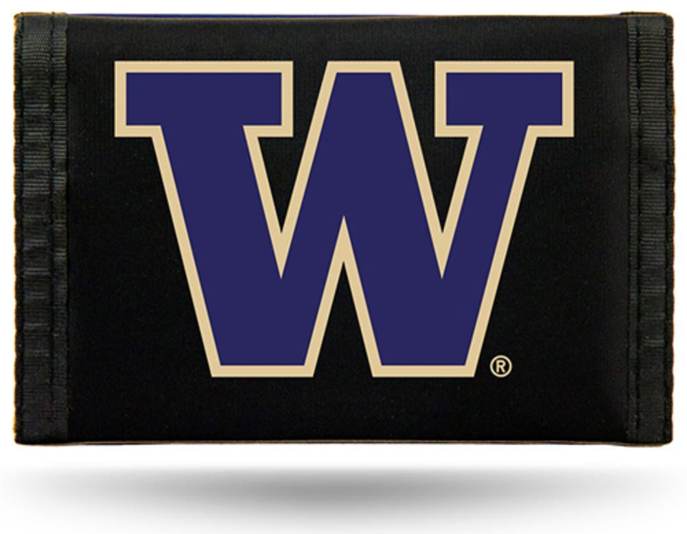 NCAA Washington Huskies Tri-Fold Nylon Wallet