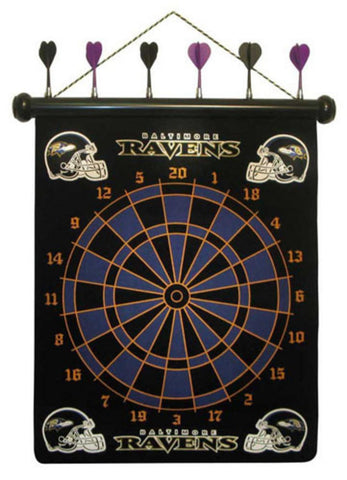 NFL Baltimore Ravens Magnetic Dart Board Set