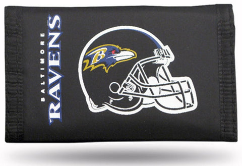 NFL Baltimore Ravens Tri-Fold Nylon Wallet