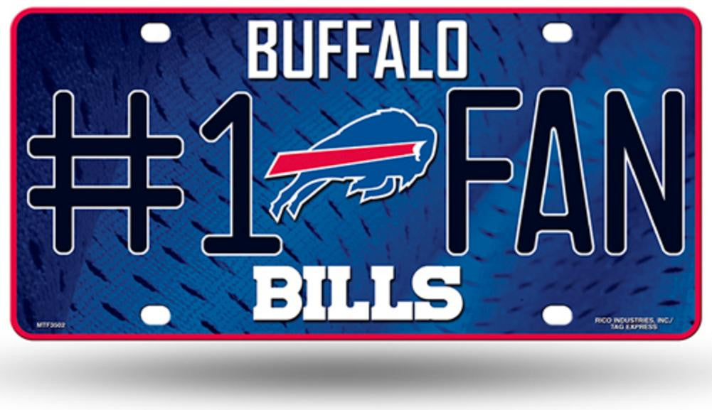 NFL Buffalo Bills 1 Fan License Plate Tag