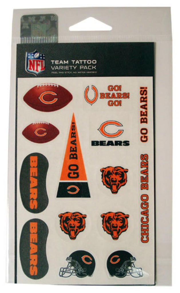 Rico Tattoo Variety Pack - NFL Chicago Bears