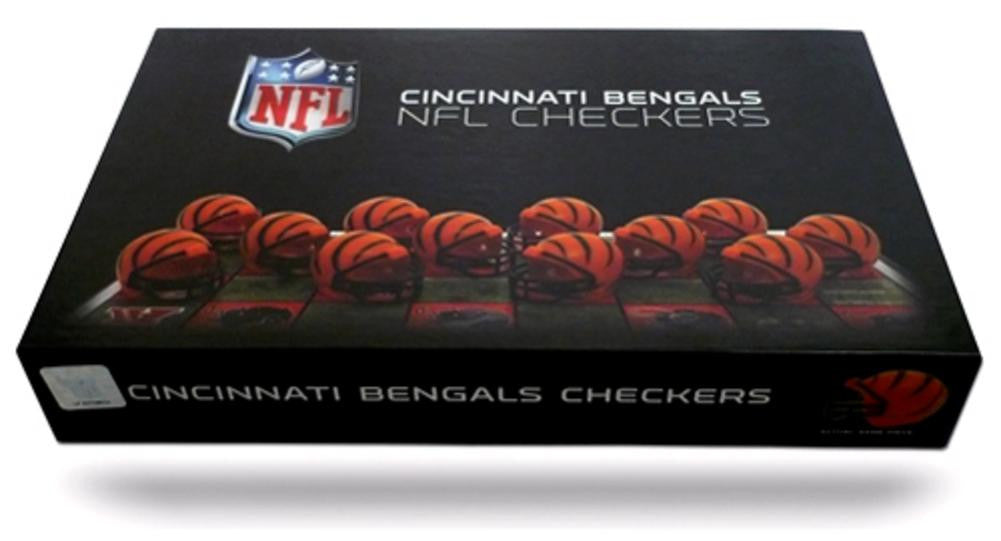 NFL Cincinnati Bengals Checkers Game Set