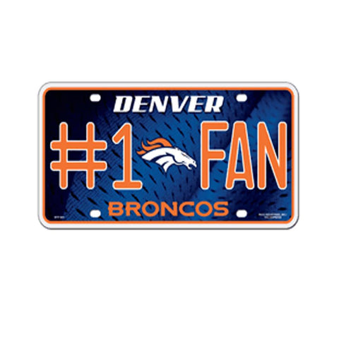 Rico #1 Fan License Plate NFL Denver Broncos