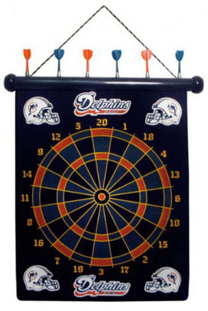 NFL Miami Dolphins Magnetic Dart Board Set