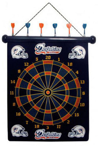 NFL Miami Dolphins Magnetic Dart Board Set