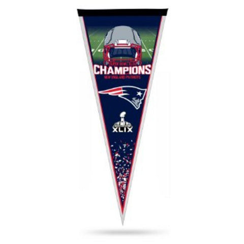 Rico 12x30 Pennant - NFL New England Patriots Super Bowl 49 Champions