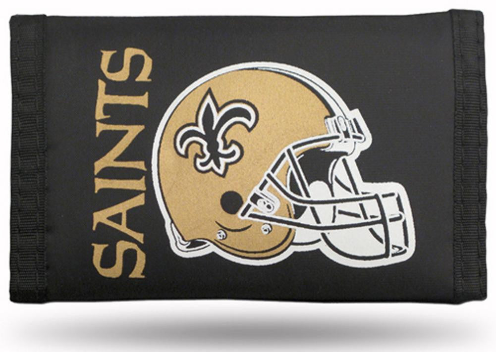 NFL New Orleans Saints Tri-Fold Nylon Wallet