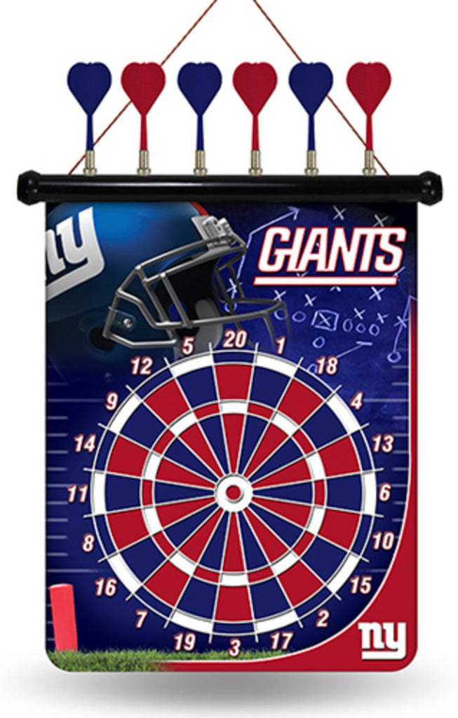 NFL New York Giants Magnetic Dart Board Set