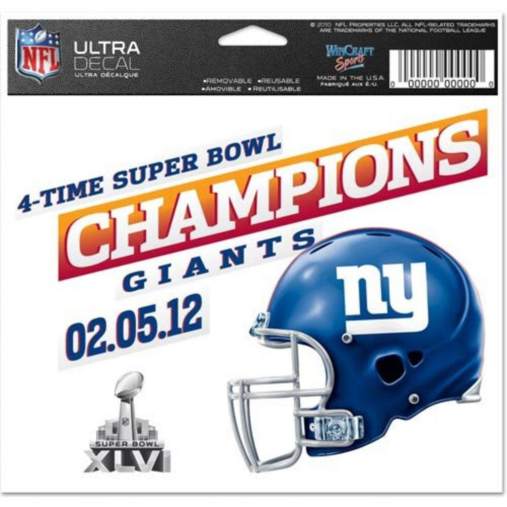 NFL New York Giants Super Bowl XLVI (46) Window Decal Cling