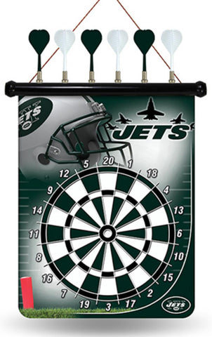 NFL New York Jets Magnetic Dart Board Set