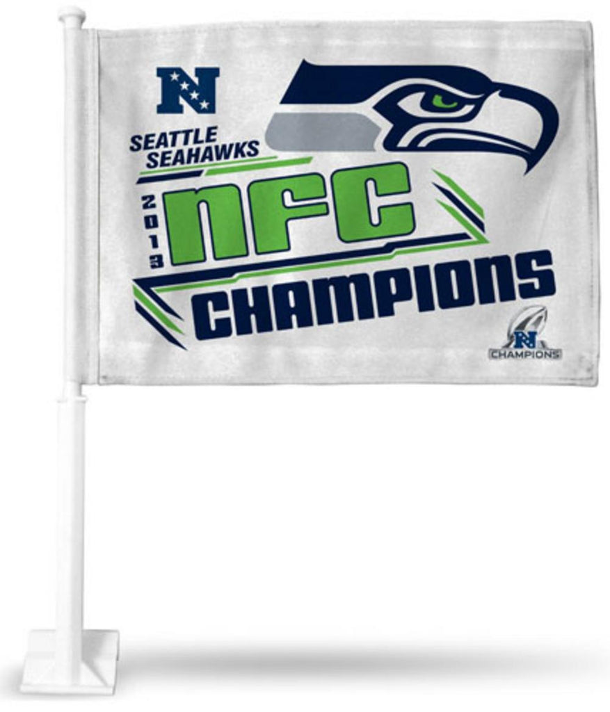 NFL Seattle Seahawks Super Bowl 48 Champs Car Flag