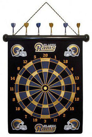 NFL St Louis Rams Magnetic Dart Board Set