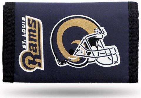 NFL St Louis Rams Tri-Fold Nylon Wallet
