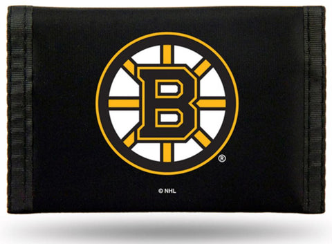 NHL Boston Bruins Tri-Fold Nylon Wallet