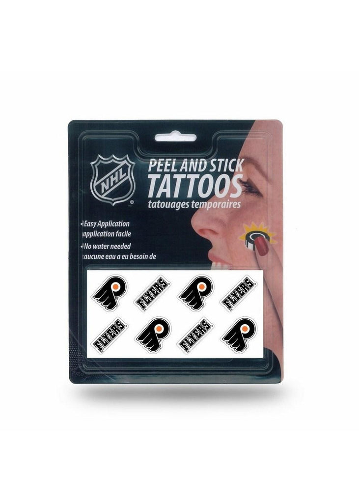 NHL Philadelphia Flyers 8 Piece Temporary Tattoos