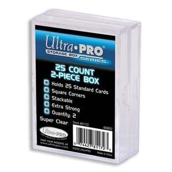 Ultra Pro 25Ct 2-Piece Plastic Box 2-Pack