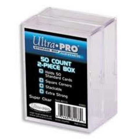 Ultra Pro 50Ct 2-Piece Plastic Box 2-Pack