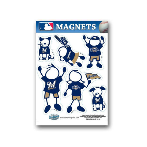 MLB Milwaukee Brewers Family Magnet Set
