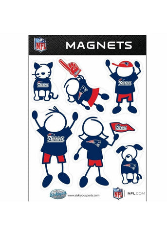 NFL New England Patriots Family Magnet Set