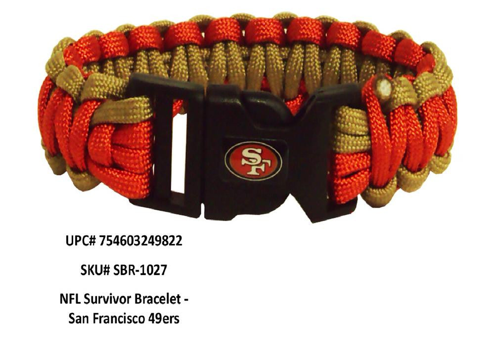 NFL San Francisco 49Ers Survivor Bracelet