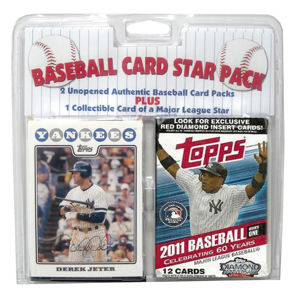 MLB Star Pack with Bonus Derek Jeter Card