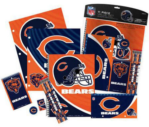 National Design 11-Piece Stationary Set - NFL Chicago Bears