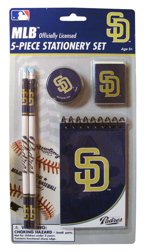 National Design MLB San Diego Padres 5-Piece Stationary Set