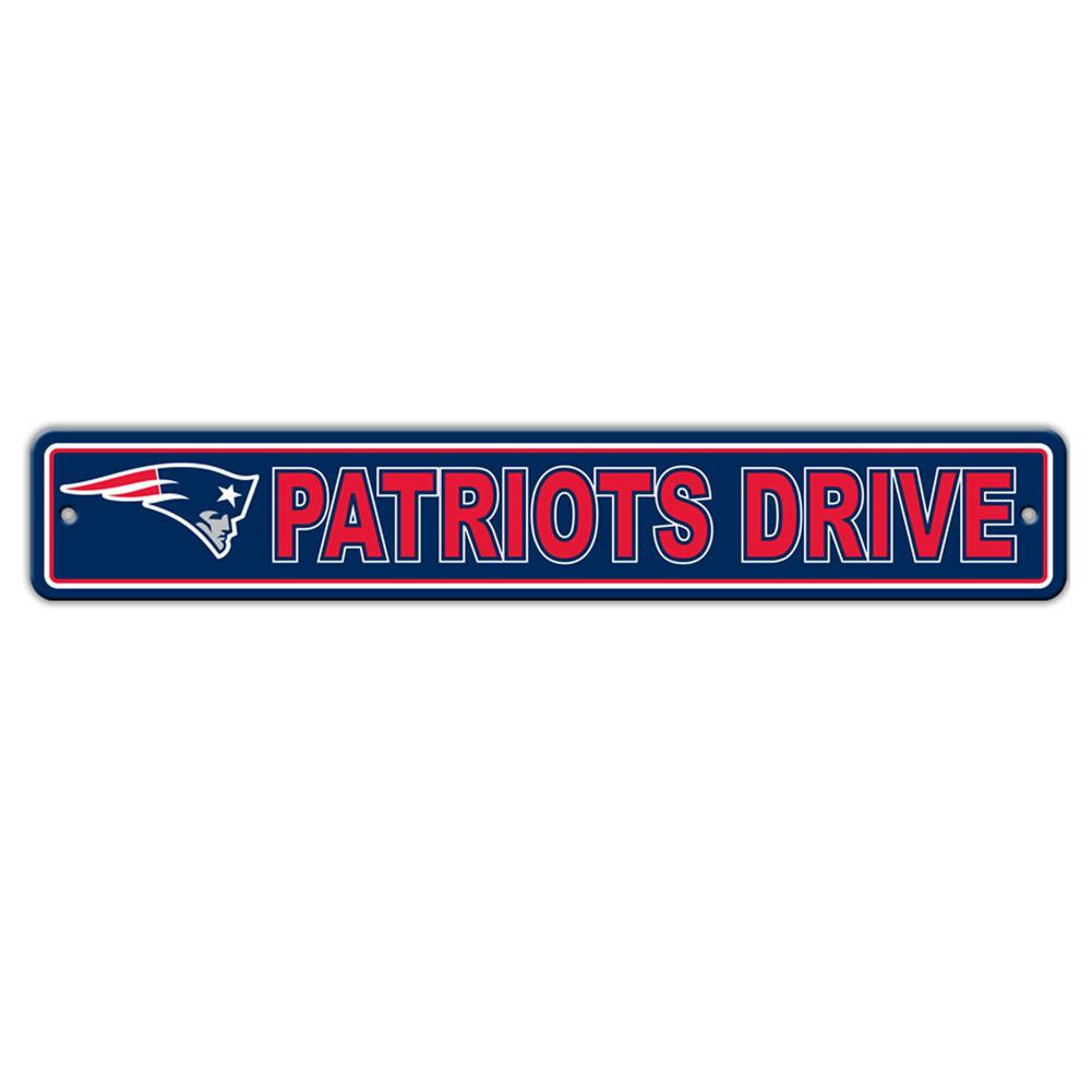 NFL New England Patriots 4x24 Street Sign