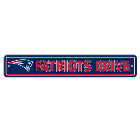 NFL New England Patriots 4x24 Street Sign