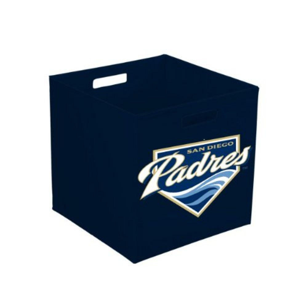 MLB San Diego Padres 16-Inch Faux Leather Storage Cube