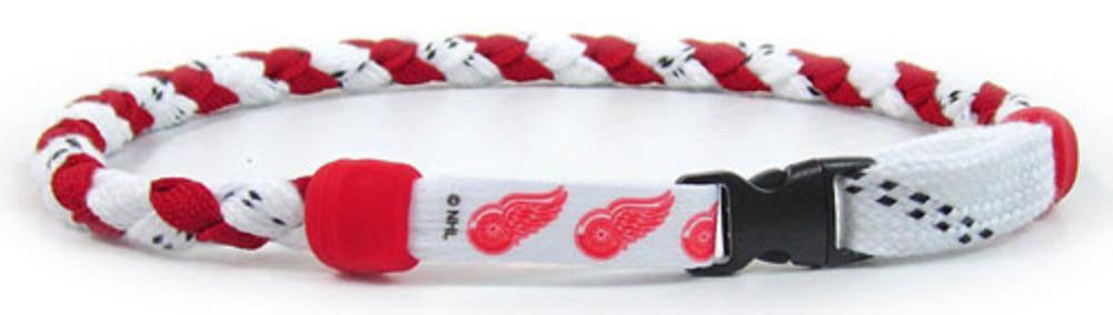 NHL Detroit Red Wings Hockey Skate Lace Swannys Necklace 20 Large