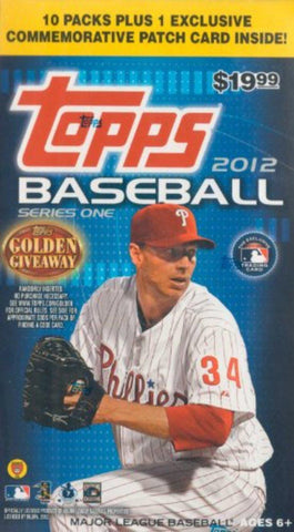 2012 Topps MLB Series 1 Prepriced Blaster