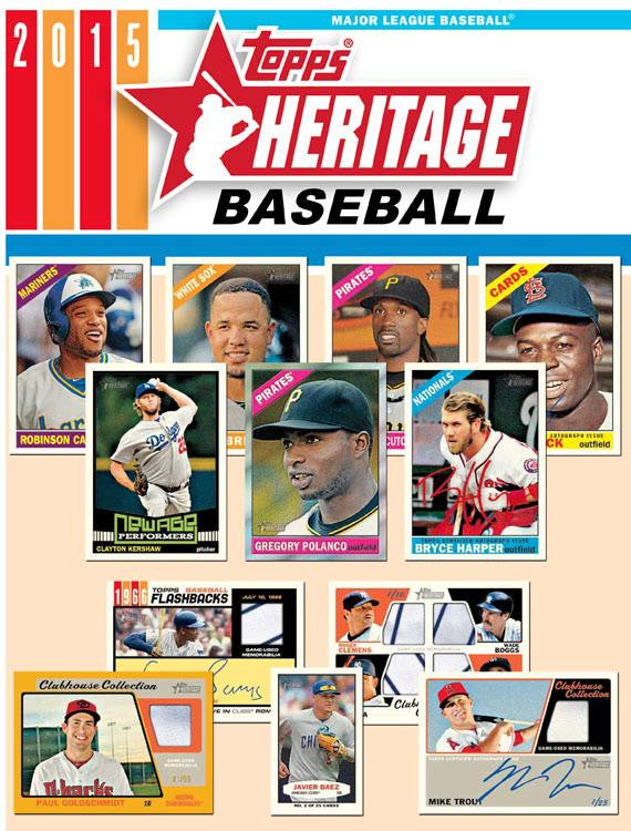 2015 Topps Heritage Baseball Cards Jumbo Pack