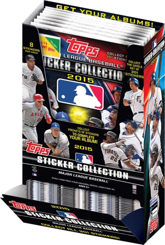 2015 Topps Baseball Sticker & Album Combo Display