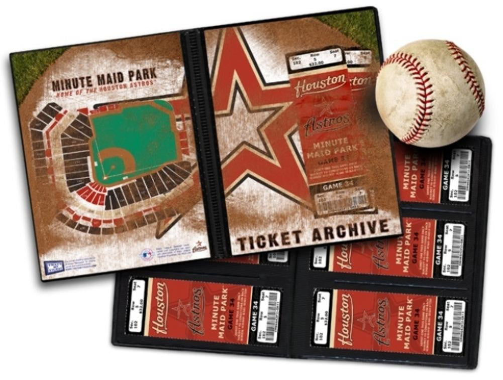 Ticket Album MLB - Houston Astros (Holds 96 Tickets)