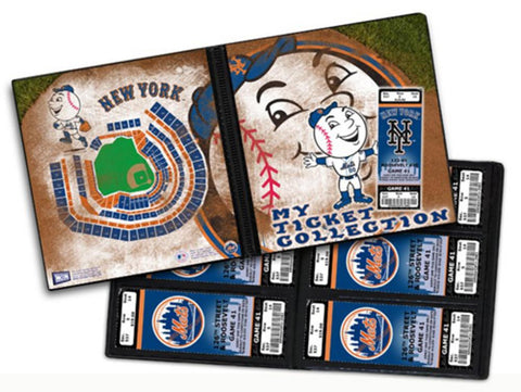 Ticket Album MLB - New York Mets Mascot (Holds 96 Tickets)
