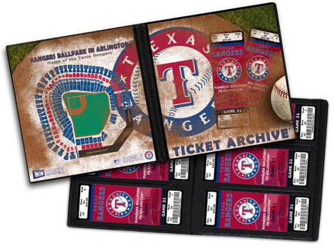 Ticket Album MLB - Texas Rangers (Holds 96 Tickets)