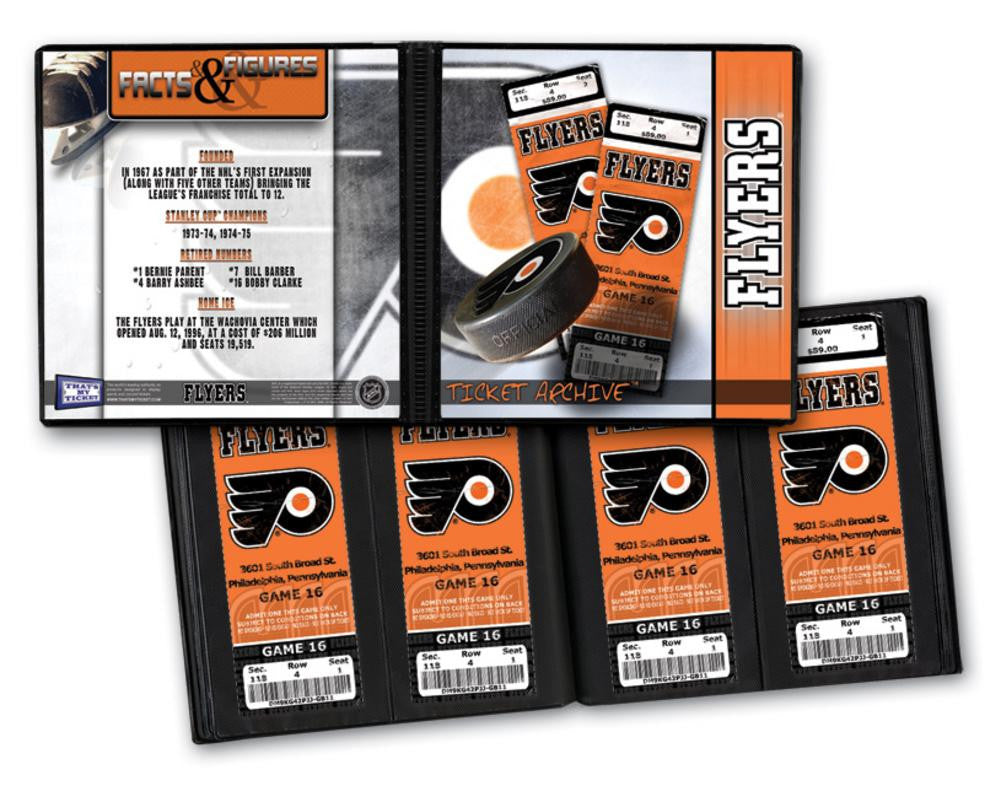 Ticket Album NHL - Philadelphia Flyers (Holds 96 Tickets)