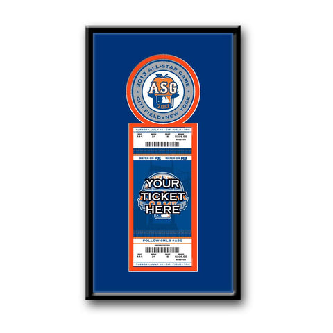 2103 MLB All-Star Game Single Ticket Frame - Mets