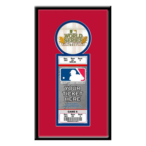 2011 MLB World Series Single Ticket Frame - St Louis Cardinals
