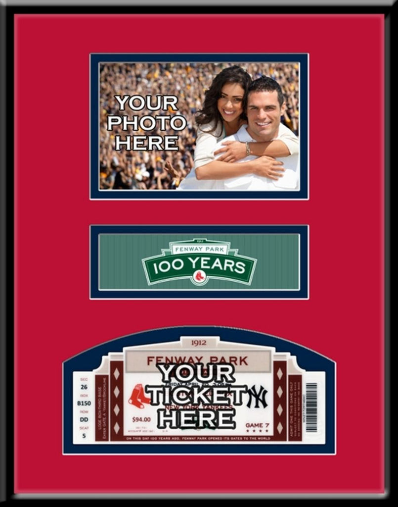 Fenway Park 100Th Anniversary Game Your 4X6 Photo Ticket Frame - Boston Red Sox